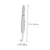 BELLIFFY Stainless Steel Eyelid Tweezer and Meibomian Gland Expressor for Women Durable Forceps for Eye Care and Ergonomic Non-slip Grip Small Round Tip view 2