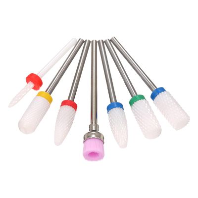 7PCS Ceramic Nail Drill Bits for Nail Drill, Remove Gel, Gel, And Dead Skin, Buffing Away Hangnails and Rough Skin Drill Bits Nail Drill Bits Nail Drill Ceramic Nail Drill Bits Ceramic Drill Bits