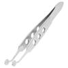 ASAKKURA Stainless Steel Meibomian Gland Tweezers for Women Eyelid Expression Tool Eyelid Forceps Non Skid Surface for Safe Use and Comfort view 1