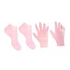 ASAKKURA Moisturizing Foot and Hand Care Socks Gloves for Cracked Eco-Friendly Pink Socks XL Gloves Nourishing Treatment for Dry Feet Hands view 1
