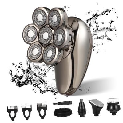HONMEET Electric Shaver for Men Professional Bald Beard Remover Replaceable Portable Grooming Tool for Hair and Nose Trimming for Travel and Special Occasions