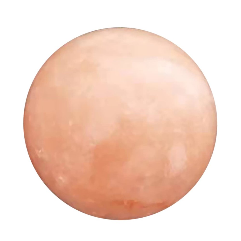 NULYLU 1Pc Crystal Ball Salt Soap Massage Ball with Natural Himalayan Salt Minerals Deodorant Stone for Exfoliating Detoxing Skin Routine for Spa Bath and Steam Use