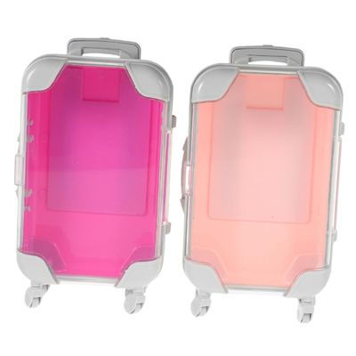 BIUDECO Portable Makeup Case False Eyelashes Suitcase Travel Cosmetic Bag Makeup Case