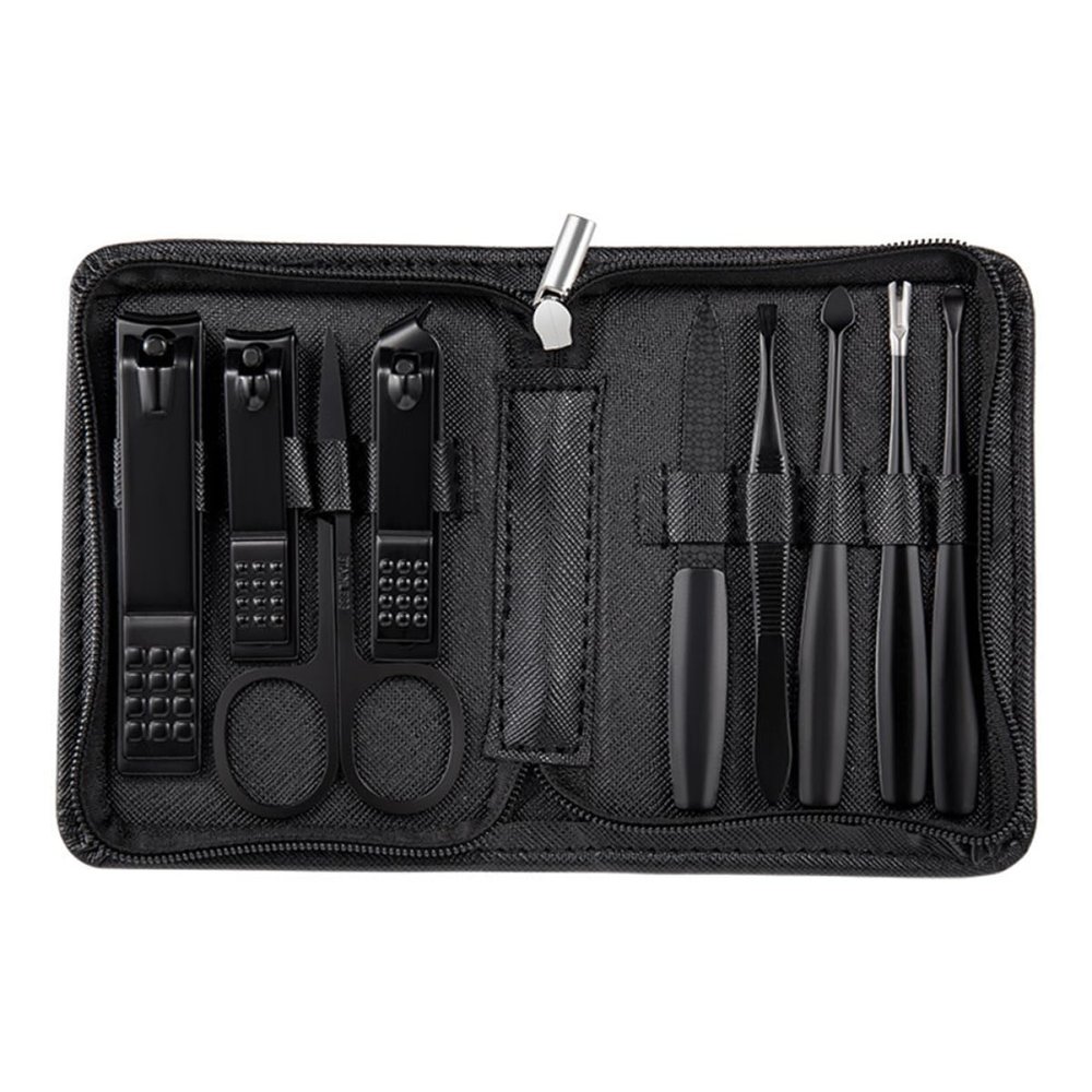 SOESFOUFU Nail Art and Beauty Cuticle Kit Eyebrow Trimmer Scissors Plucker Tweezers Nail Clippers