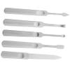 Beatifufu 5pcs Professional Nail Tools Set Includes Nail Clippers Cutter File Callus Remover Fork Ear Pick for Seniors Home Use view 1