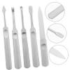 Beatifufu 5pcs Professional Nail Tools Set Includes Nail Clippers Cutter File Callus Remover Fork Ear Pick for Seniors Home Use view 3