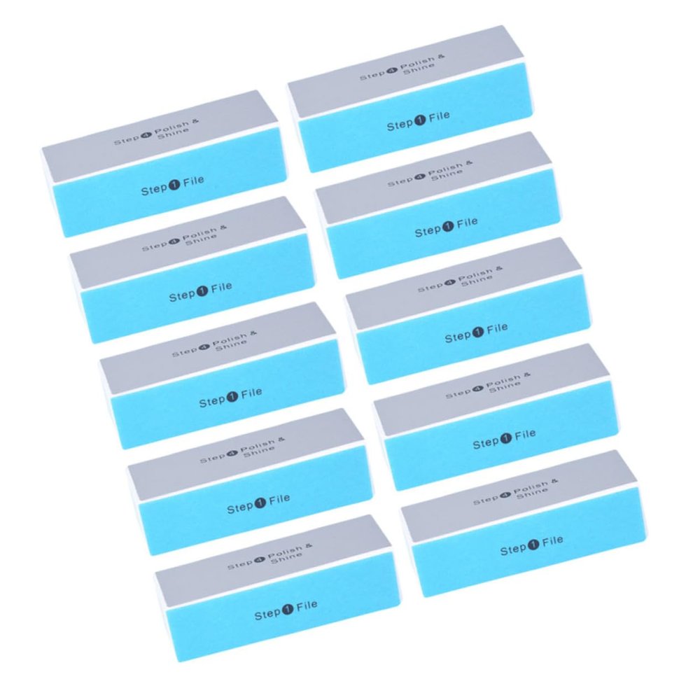 Beatifufu 10pcs Four-Sided Nail Polishing Block Versatile Buffer File for Artwork and Nail Care for Projects and