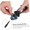 minkissy 10pcs Electric Shaver Cleaning Brushes Double-Sided Replacement Brushes for Men Portable Hair Cleaner for Home Travel Use Compatible Brands view 2