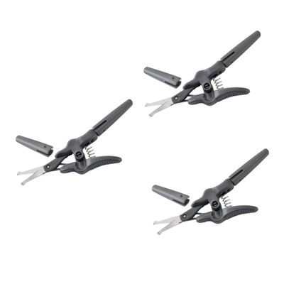 FRCOLOR 3pcs Eyebrow Scissors and Facial Hair Trimming Tool Grooming Scissors for Eyebrows Nose Hair and Beards Rounded Tip Design for Safe Use Compact for Easy Handling