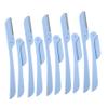 SOESFOUFU 10pcs Foldable Eyebrow Razors for Women Stainless Steel Eyebrow Trimmer for Precise Hair Removal Safe Facial Shaper Tool for Upper Lip and Chin Hair Grooming view 1