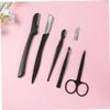 NOLITOY Eyebrow Razor Tweezers Set for Women Comb Scissors Shaper Makeup Tools for Home Go view 4