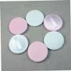 Baluue 10pcs Velour Powder Puff for Makeup Washable Cosmetic Sponges with Rayon Ribbon for Smooth Foundation Application Random Colors for Home Travel Use view 2