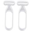 NOLITOY 2pcs Body Hair Trimmers for Women Safe Manual Razor for Armpit and Leg Hair Removal Precision Design for Smooth Shaving for Daily Use and Travel Grey view 1