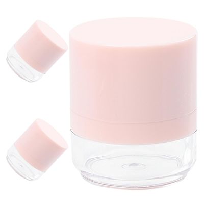 FRCOLOR Small Travel Powder Box Set 3pcs Empty Makeup Powder Puff Containers Compact