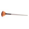 Beatifufu Wooden Handle Fan Shape Makeup Brush Nylon Bristles for Powder Application for Daily Use and Professional Makeup Single Pack t view 1