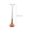 Beatifufu Wooden Handle Fan Shape Makeup Brush Nylon Bristles for Powder Application for Daily Use and Professional Makeup Single Pack t view 2