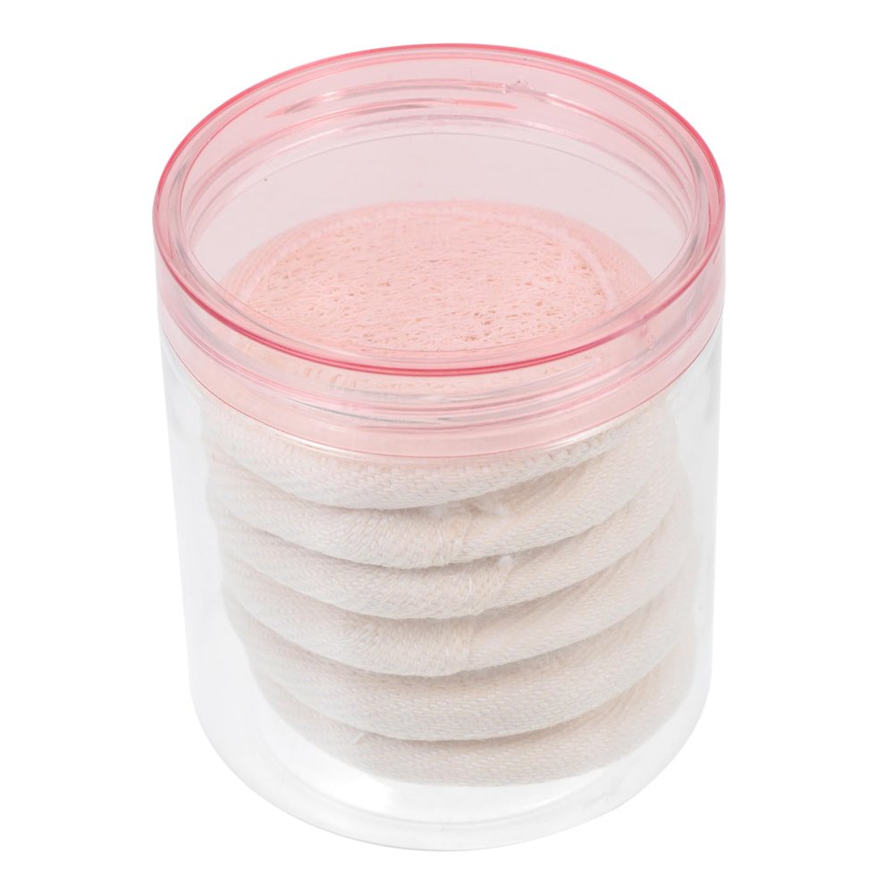 SEWOART Loofah Exfoliating Sponges Makeup Remove Pads Facial Wash Pads for Skin Types