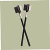 Baluue 2pcs Wooden Eyebrow Lash Combs Metal Head for Women Hair Makeup Tool Eyelash Extension Supplies view 3