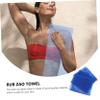 Baluue 3pcs Bath Skin Cleaners Scrubber Towels Net Bath Sponge Exfoliating Strip view 4