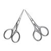 FOMIYES 6pcs Stainless Steel Brow Scissors for Precision Trimming Ergonomic Small Scissors for Facial Hair Beard Grooming Easy to Use for Men Eyebrow Shaping and Nose Hair Removal view 3