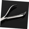 Ipetboom 2pcs Stainless Steel Cuticle Nipper and Dead Skin Removal Tool Ergonomic Scissors Plier with Rasp for Manicure and Pedicure Silver view 3