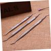 Ipetboom 2pcs Stainless Steel Cuticle Nipper and Dead Skin Removal Tool Ergonomic Scissors Plier with Rasp for Manicure and Pedicure Silver view 4