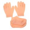 FRCOLOR 1set Moisturizing Gloves and Socks for Women Soft Hand and Foot Care for Dry Skin for Overnight Hydration and Skin Nourishment Combination view 1