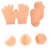 FRCOLOR 1set Moisturizing Gloves and Socks for Women Soft Hand and Foot Care for Dry Skin for Overnight Hydration and Skin Nourishment Combination view 3
