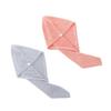 Baluue 2pcs Super Absorbent Hair Towel Wraps for Women Quick-Dry Coral Fleece Drying Turbans Pink Grey Convenient Button Design for Effortless Use view 1
