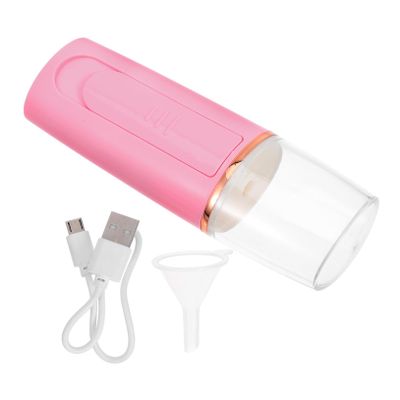Baluue 1pc USB Nano Mist Facial Steamer for Moisturizing and Pore Cleansing Silent Rechargeable Portable Humidifier