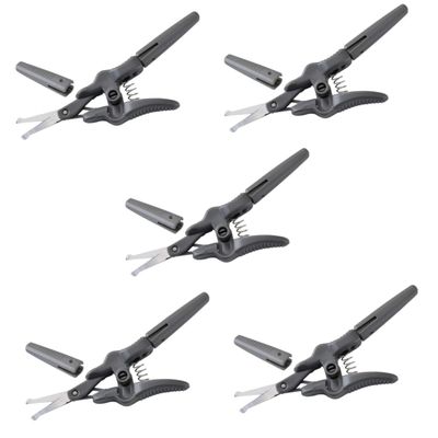 NOLITOY 5pcs Nose Hair Scissors and Eyebrow Trimmer Scissor Precision Grooming Scissors for Facial Hair Eyelashes and Beards and Comfortable Design for Men and Women