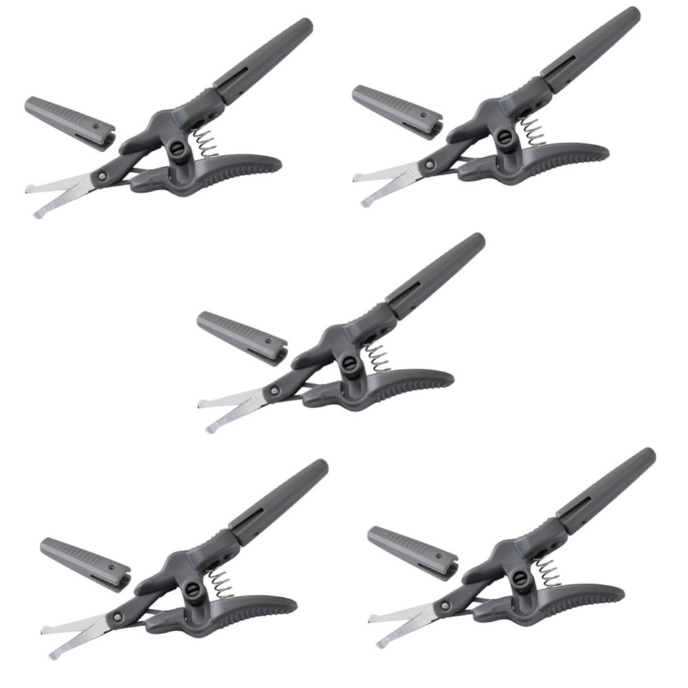 NOLITOY 5pcs Nose Hair Scissors and Eyebrow Trimmer Scissor Precision Grooming Scissors for Facial Hair Eyelashes and Beards and Comfortable Design for Men and Women