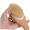 Baluue Bath Back Brush Double-Sided Bristle Brush Long Handled Shower Cleaning Tool Wood Handle view 4