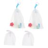Baluue 4pcs Soap Foaming Net Making to Use Facial Foaming Nets Exfoliating Pouches for Skin Massage view 1