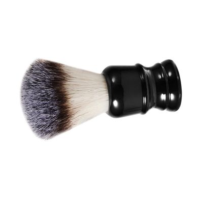 minkissy 1pc Beard Brush for Men Portable Nylon Shaving Tool Resin Handle Professional Design for Styling Grooming for Bearded Men Easy to Use and Travel Friendly