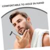Ipetboom 4pcs Eco-friendly Beard Clipper Stainless Steel Blade Bamboo Handle Shaving Razor Hair Razor for Men Smooth Shave view 3