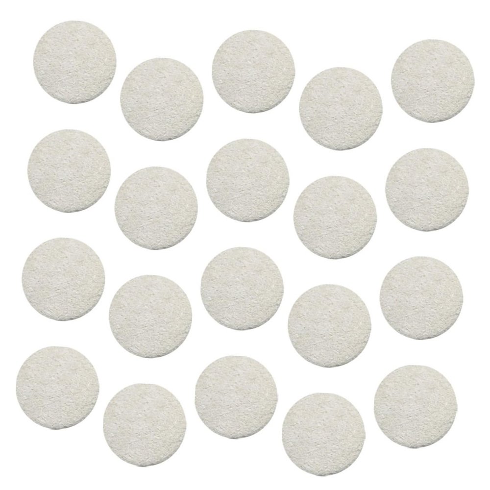 Baluue 20pcs Natural Loofah Makeup Remover Puff Facial Cleansing Pads for Women Safe Eco-friendly
