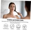 Baluue 2pcs Microfiber Hair Cap Hair Dry Wraps Fast Drying Shower Cap Drying Head Towel view 2