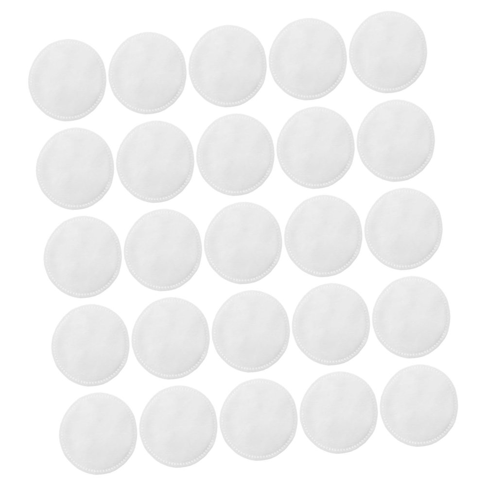 Baluue 200pcs Reusable Makeup Removal Pads Thicken Cotton Facial Cleaning Cushions for Eye Makeup Lipstick More for Sensitive Skin Round Design Packaged OPP Bag