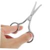Beatifufu 2pcs Multi-function Scissor Nose Hair Trimmer Eyebrow Scissors Sturdy Beauty Scissors for Women Men view 2