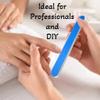 6pc ALAZCO Premium Blue Nail Files Coarse 120/240 Fine Professionals & DIY Washable Reuseable All Nails Natural Acrylic Gel Press-On Travel TSA Friendly view 3