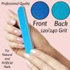 6pc ALAZCO Premium Blue Nail Files Coarse 120/240 Fine Professionals & DIY Washable Reuseable All Nails Natural Acrylic Gel Press-On Travel TSA Friendly view 4