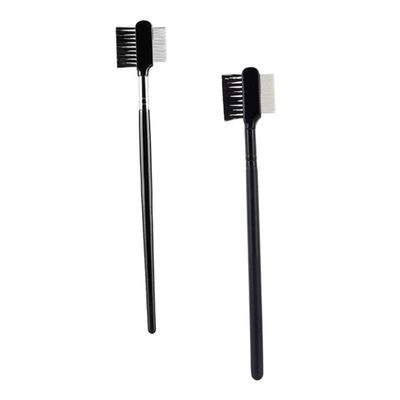 Baluue 2pcs Eyebrow Brush and Eyelash Comb Dual-ended Portable Makeup Tool for Eyebrow Shaping and Lash Separation Travel-friendly Beauty Accessories