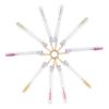 Beatifufu 10pcs Makeup Eyelash Brush with Keychain and Tube Elegant Rhinestone Decor Practical Lash Brush for Women Safe Storage for Eyelash Extensions Stylish and Functional view 1