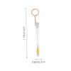 Beatifufu 10pcs Makeup Eyelash Brush with Keychain and Tube Elegant Rhinestone Decor Practical Lash Brush for Women Safe Storage for Eyelash Extensions Stylish and Functional view 4