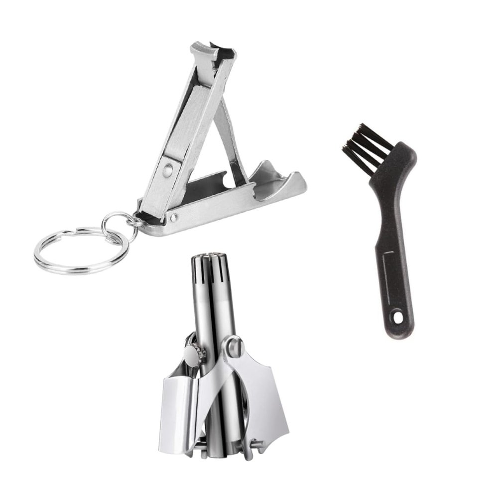 SKISUNO Nose Hair Clipper Shears Set Ear Nose Hair Trimmer Nail Scissor Remover Trimmer for Women