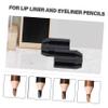 SOESFOUFU 3pcs Eyebrow Pencil Sharpener Durable Makeup Pencil Sharpening Tools for Eyeliner and Lip Liner Travel-Friendly Design Black Color Essential Cosmetic Supplies view 2