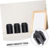 SOESFOUFU 3pcs Eyebrow Pencil Sharpener Durable Makeup Pencil Sharpening Tools for Eyeliner and Lip Liner Travel-Friendly Design Black Color Essential Cosmetic Supplies view 4