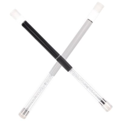 Beatifufu 2pcs Eyelash Brush Applicator Spiral Fiber Mascara Wands for Lash Makeup for Professional and Home and Black Colors