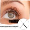 Beatifufu 2pcs Eyelash Brush Applicator Spiral Fiber Mascara Wands for Lash Makeup for Professional and Home and Black Colors view 3